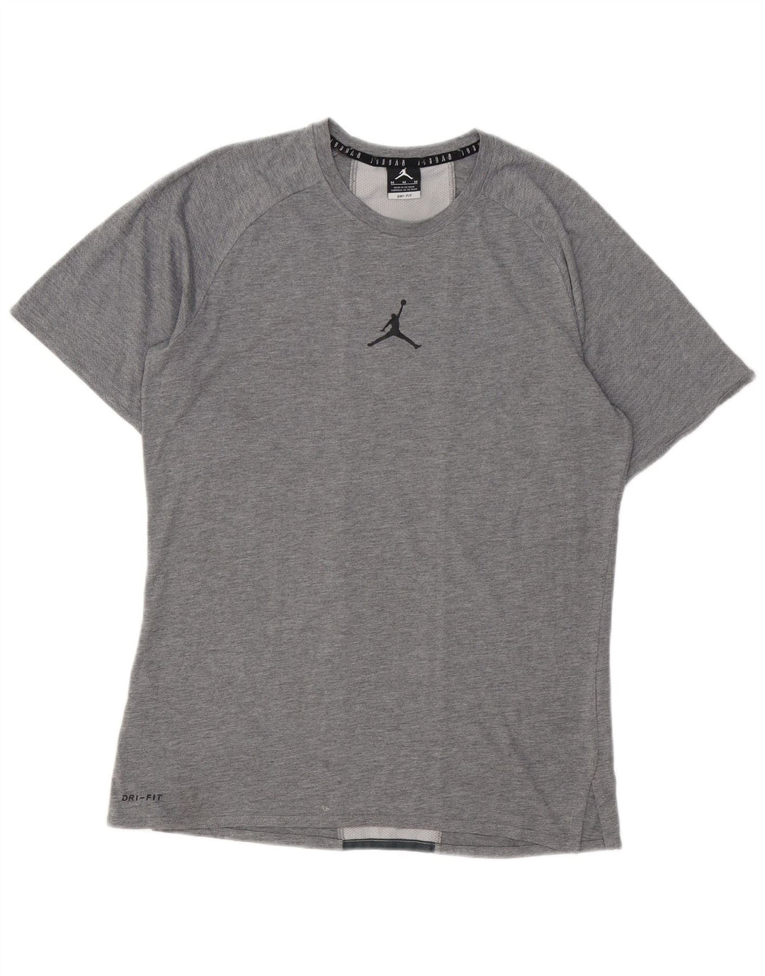 T-shirt grafica da uomo Jordan Top grigio medio color block