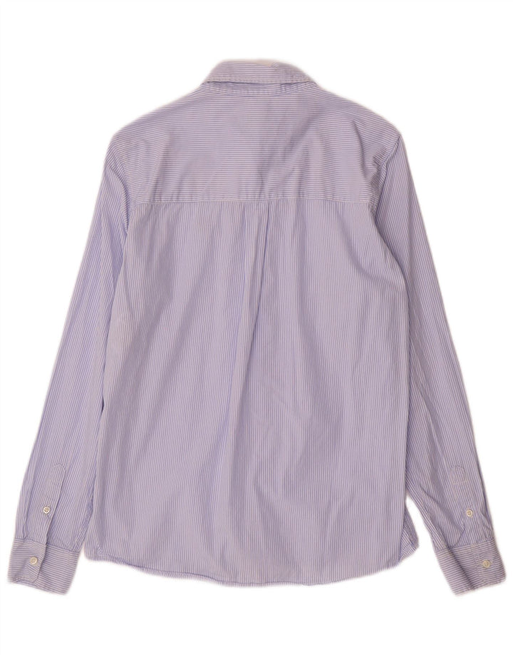 Maglia Benetton Bambino 13-14 Anni 3XL Cotone Gessato Blu