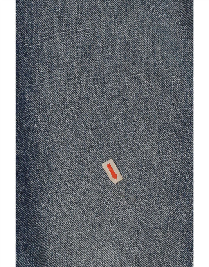 Jeans dritti da donna Guess a vita alta W28 L30 cotone blu