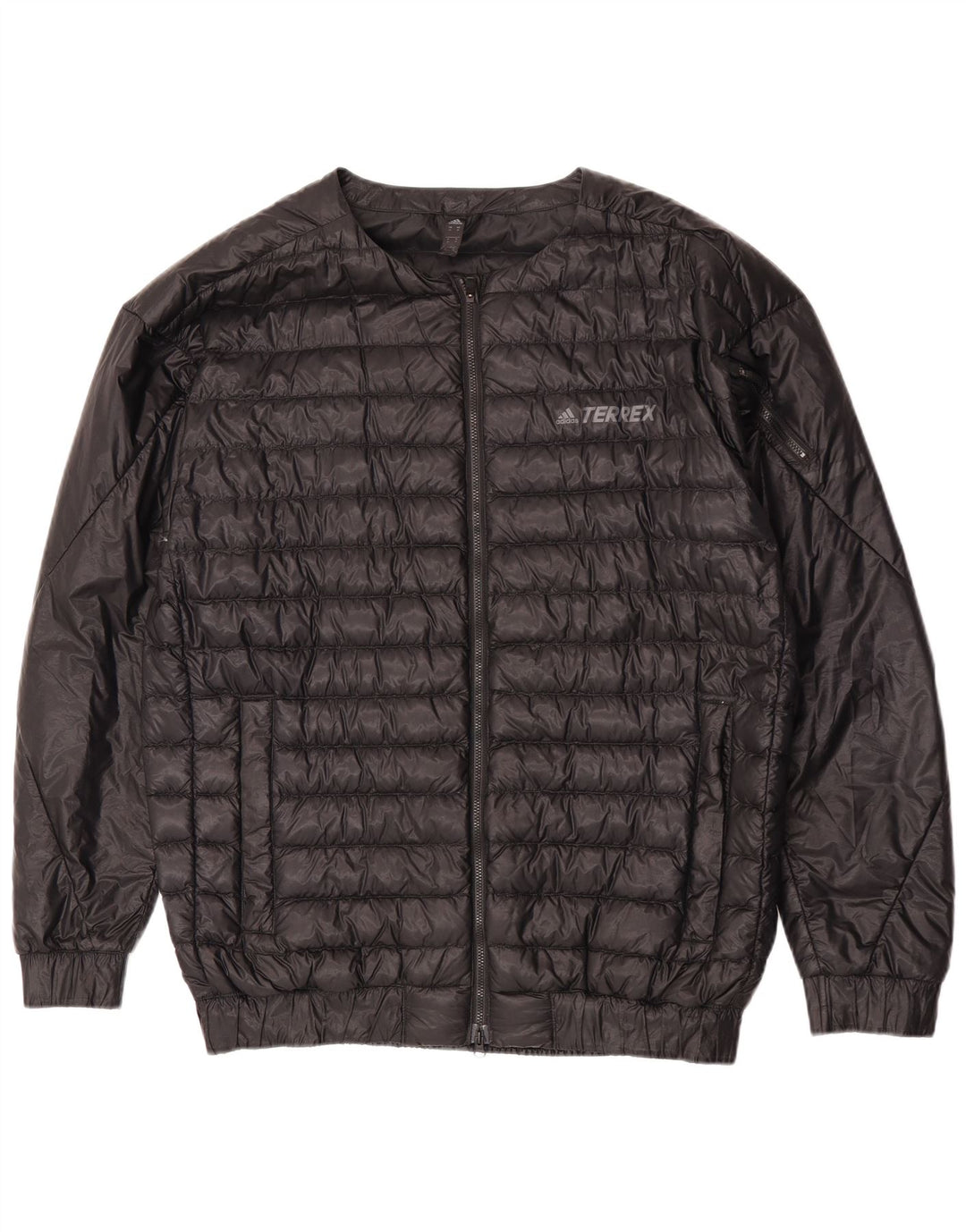 Giacca imbottita da uomo Adidas UK 38 nylon nero medio