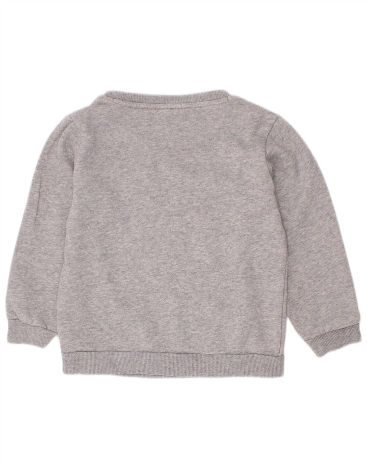 Felpa grafica Adidas per ragazzi, 2-3 anni, cotone grigio