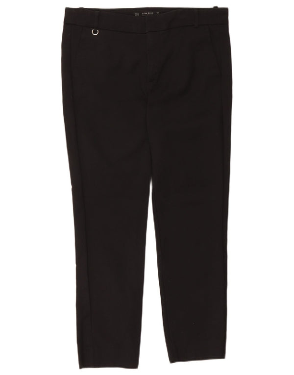 Pantaloni corti slim da donna Zara EU 38 piccoli W28 L24 cotone nero