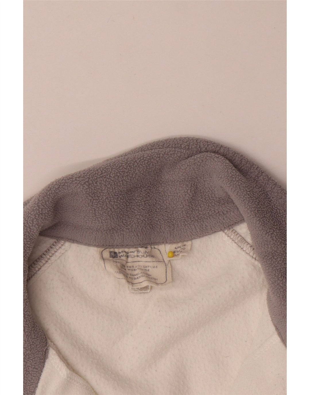 Maglione in pile da donna con collo con zip Mountain Warehouse UK 12 medio bianco