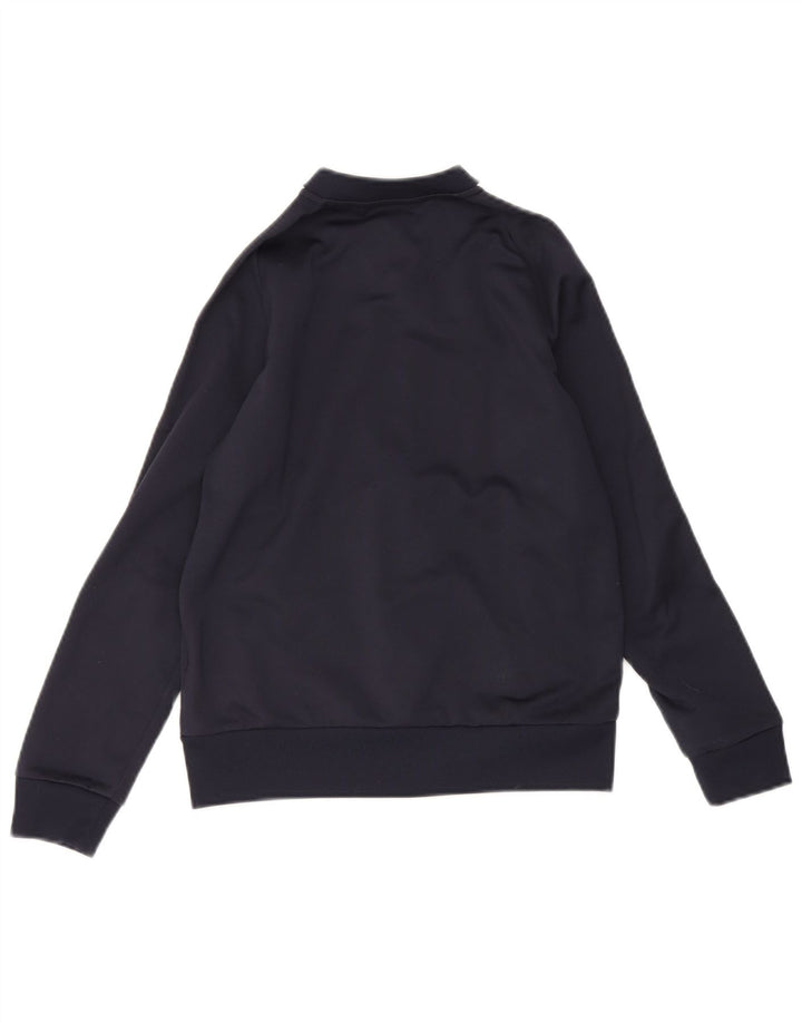 ADIDAS Boys Tracksuit Top Jacket 9-10 Years Navy Blue Polyester Sports