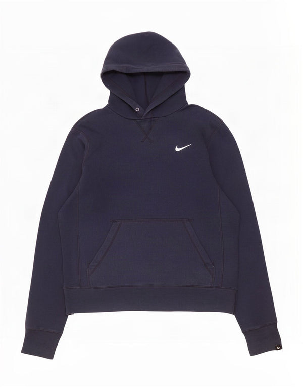 Felpa con cappuccio da uomo Nike, cotone medio blu navy