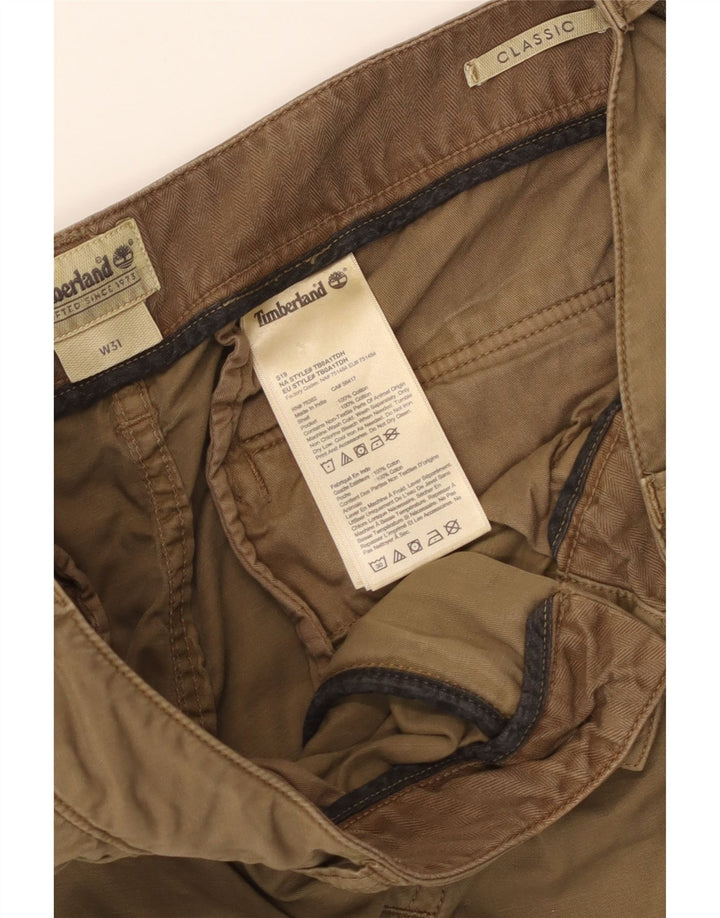 Pantaloncini cargo da uomo TIMBERLAND vestibilità classica W31 cotone kaki medio