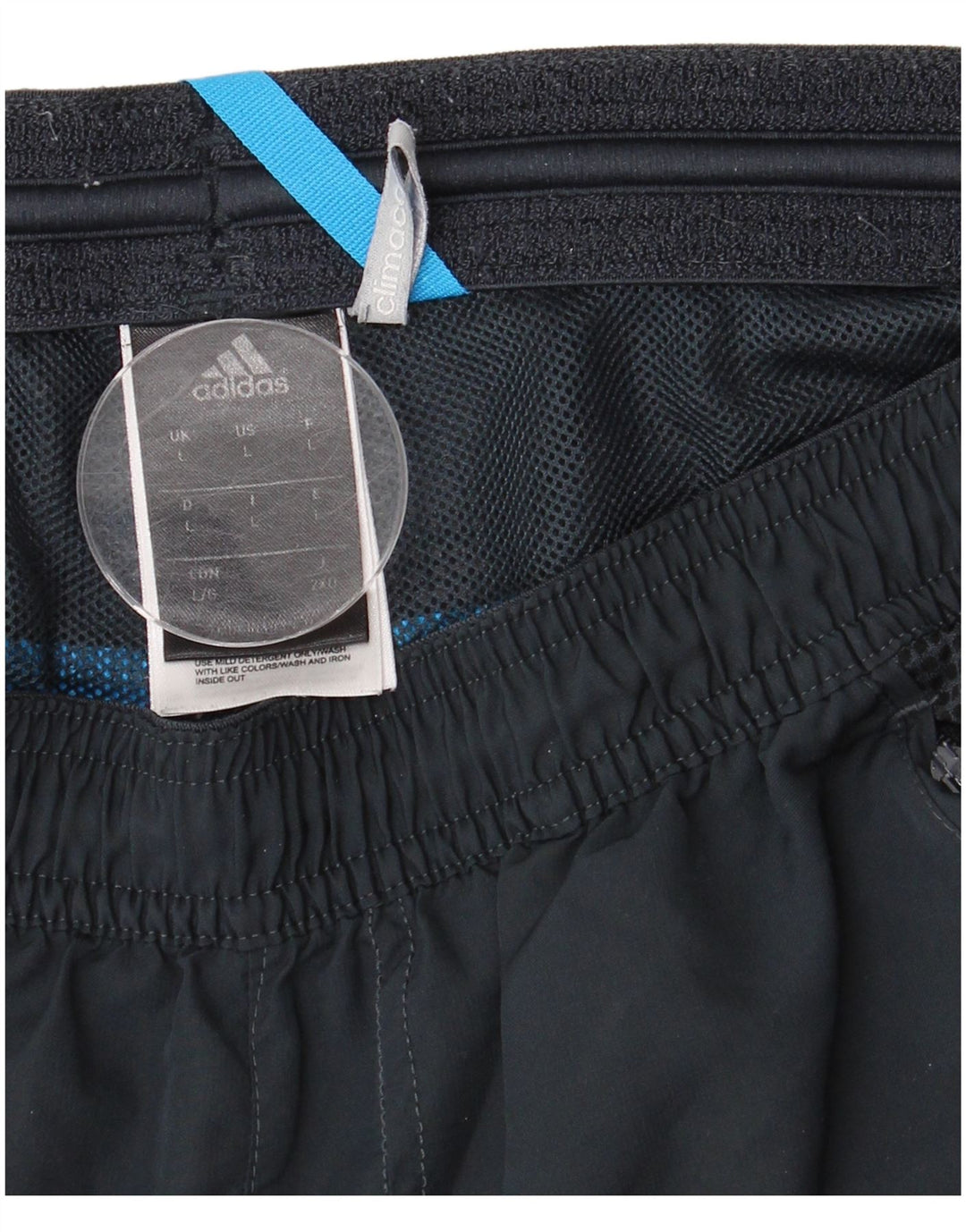 Pantaloncini sportivi ADIDAS da uomo Climacool grandi in poliestere blu navy