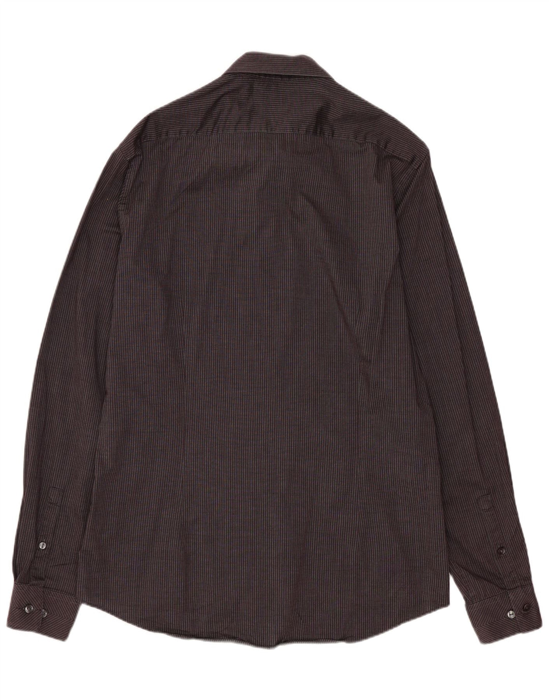 Camicia slim fit da uomo Calvin Klein taglia 39 15 1/2 gessato grigio medio