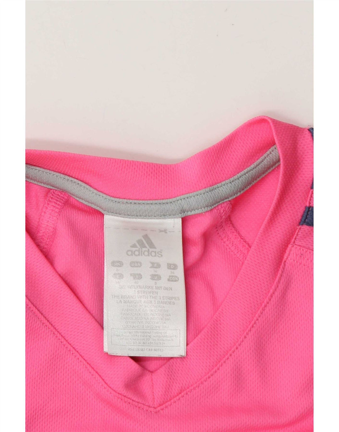 T-shirt da donna Adidas Top UK 8 Small rosa poliestere