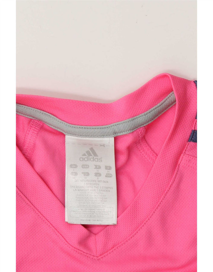 T-shirt da donna Adidas Top UK 8 Small rosa poliestere