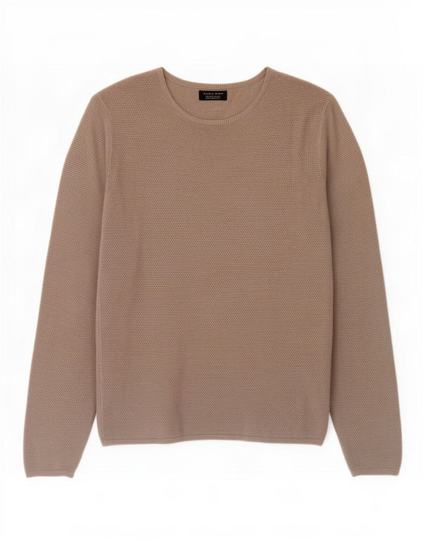 Maglione Zara da uomo con scollo a barca grande grigio