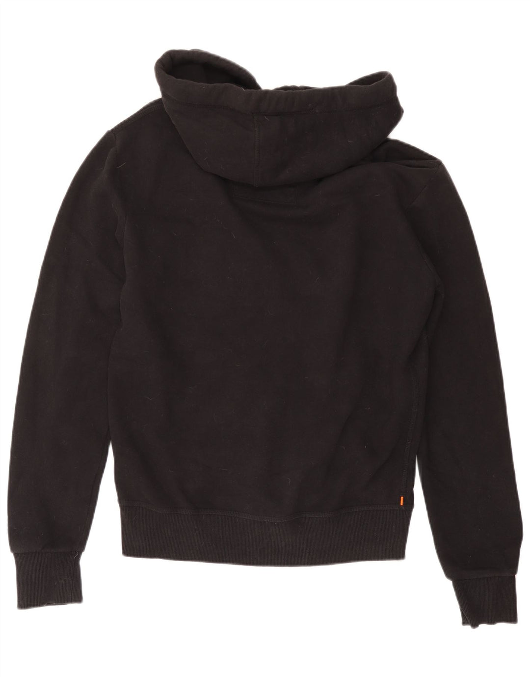 Maglione con cappuccio e zip da uomo SUPERDRY in cotone nero medio