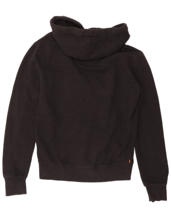 Maglione con cappuccio e zip da uomo SUPERDRY in cotone nero medio