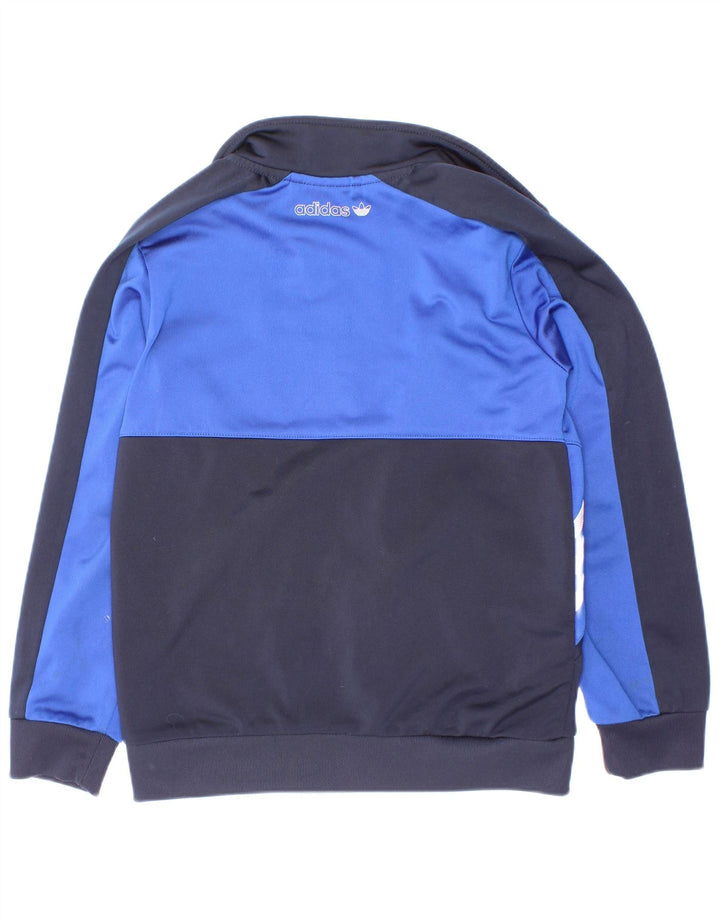 Giacca da ginnastica Adidas Primegreen da ragazzo 7-8 anni Blu Colourblock