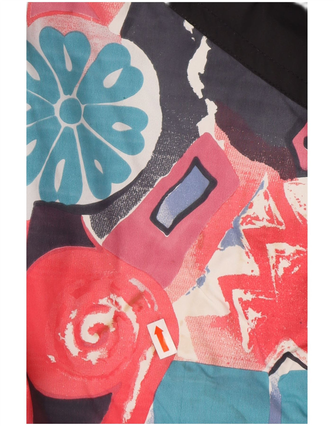 MAIER Giacca a vento pullover oversize da uomo UK 6 XS Nero floreale