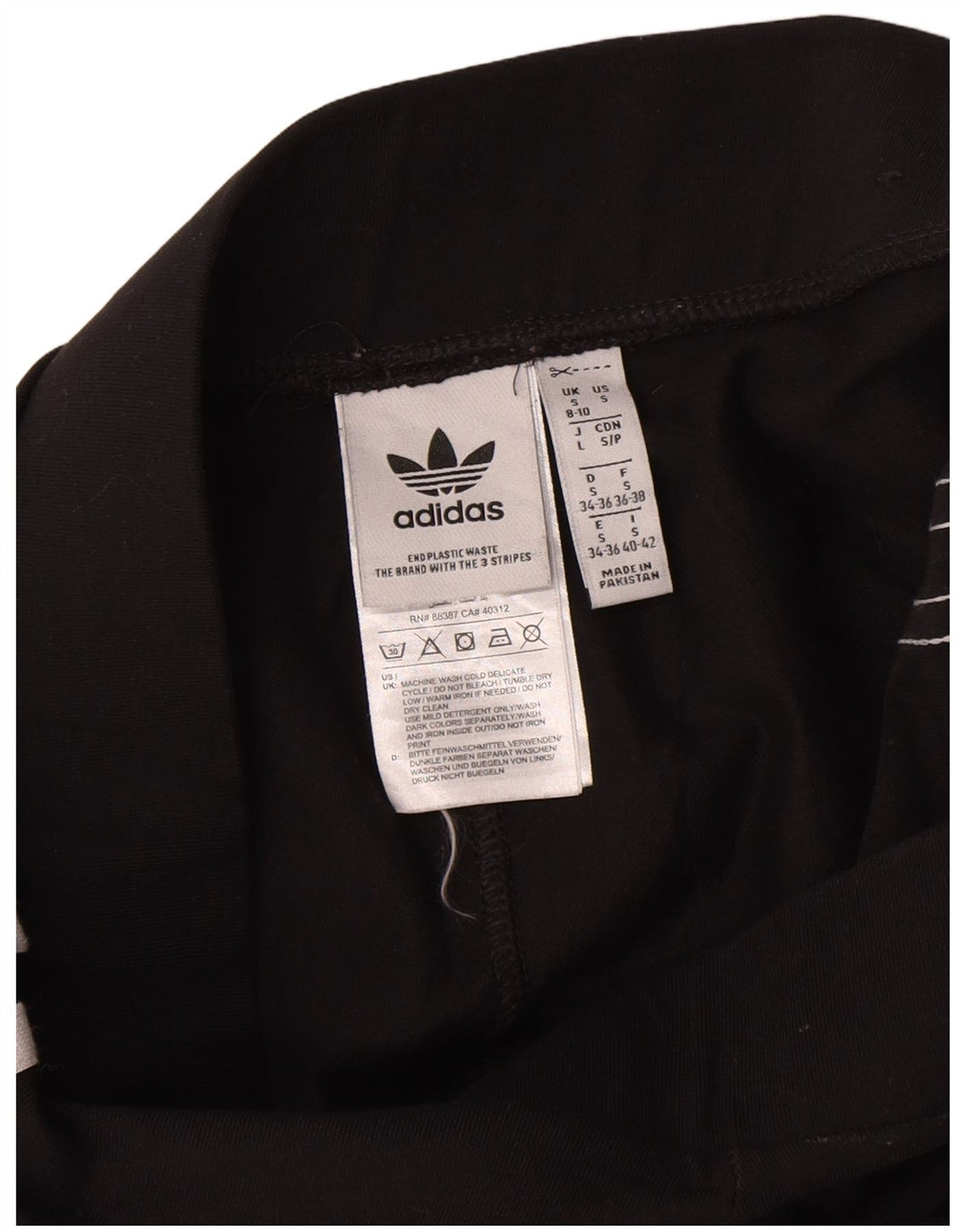 Leggings Adidas da donna UK 8/10 piccolo cotone nero