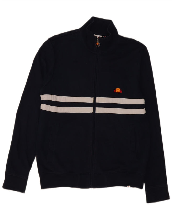 Giacca da ginnastica da uomo Ellesse piccola in cotone color block blu navy