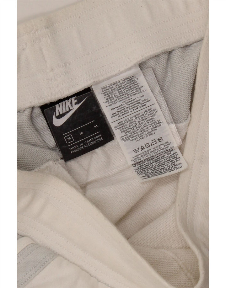 NIKE Mens Sport Shorts Medium  White Colourblock Cotton