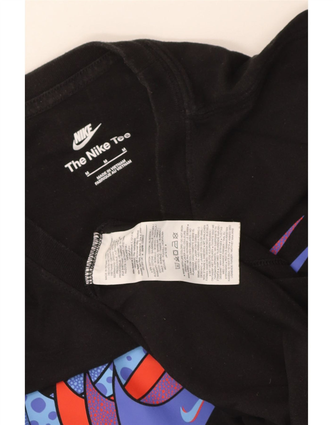 T-shirt grafica da uomo Nike Top in cotone nero medio