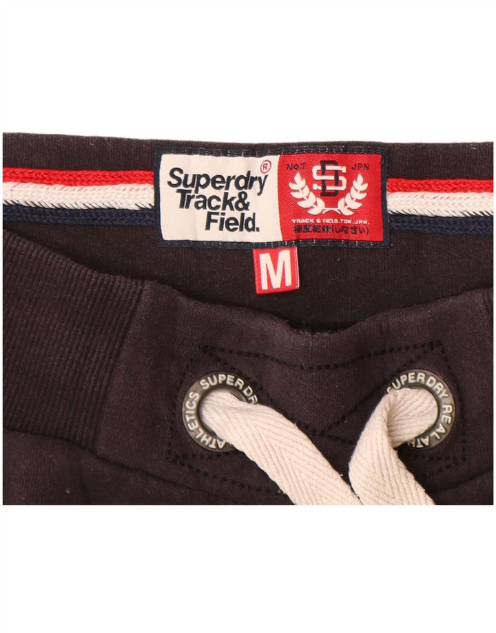 Pantaloncini sportivi grafici da donna SUPERDRY UK 12 Cotone grigio medio