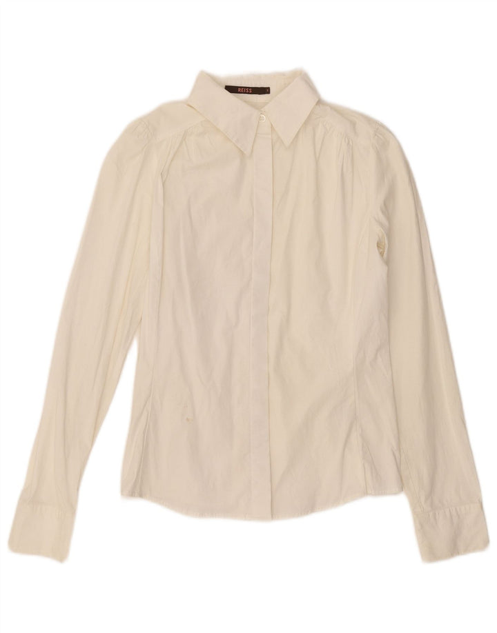 Camicia da donna Reiss UK 8 piccola in cotone bianco