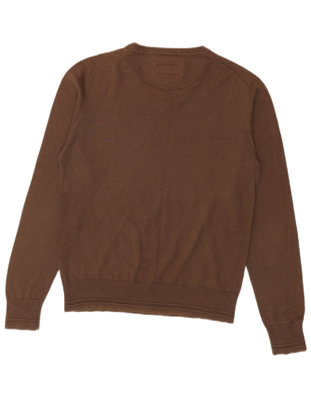 Maglione da uomo con scollo a V Gas in cotone marrone medio