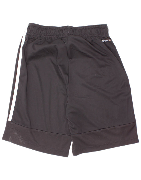 Pantaloncini sportivi Adidas Aeroready da ragazzo 11-12 anni in poliestere nero