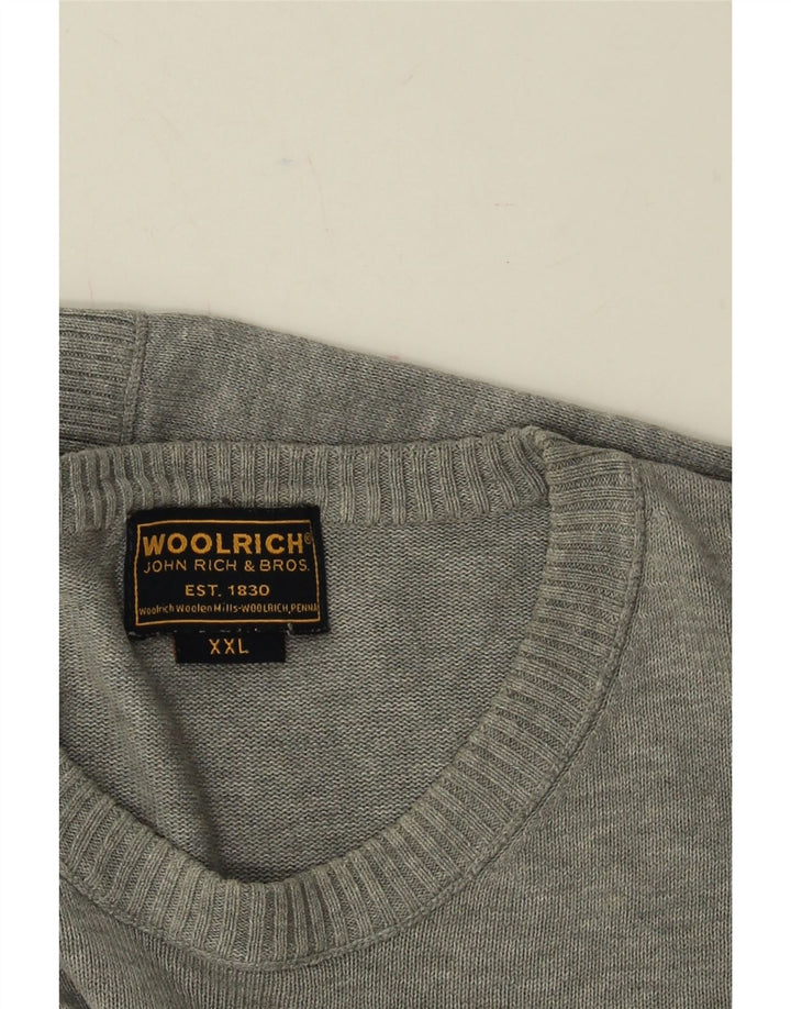 Maglione maglione girocollo da uomo WOOLRICH 2XL Grigio