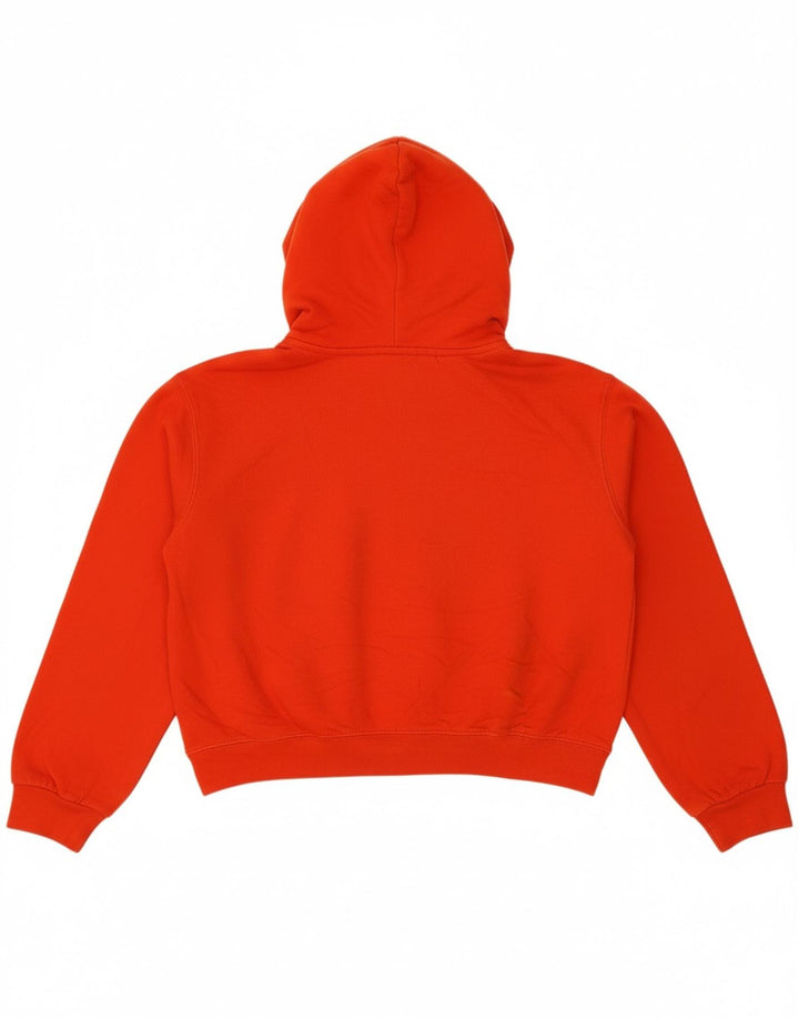 SERGIO TACCHINI Womens Oversized Crop Hoodie Jumper UK 10 Small Red