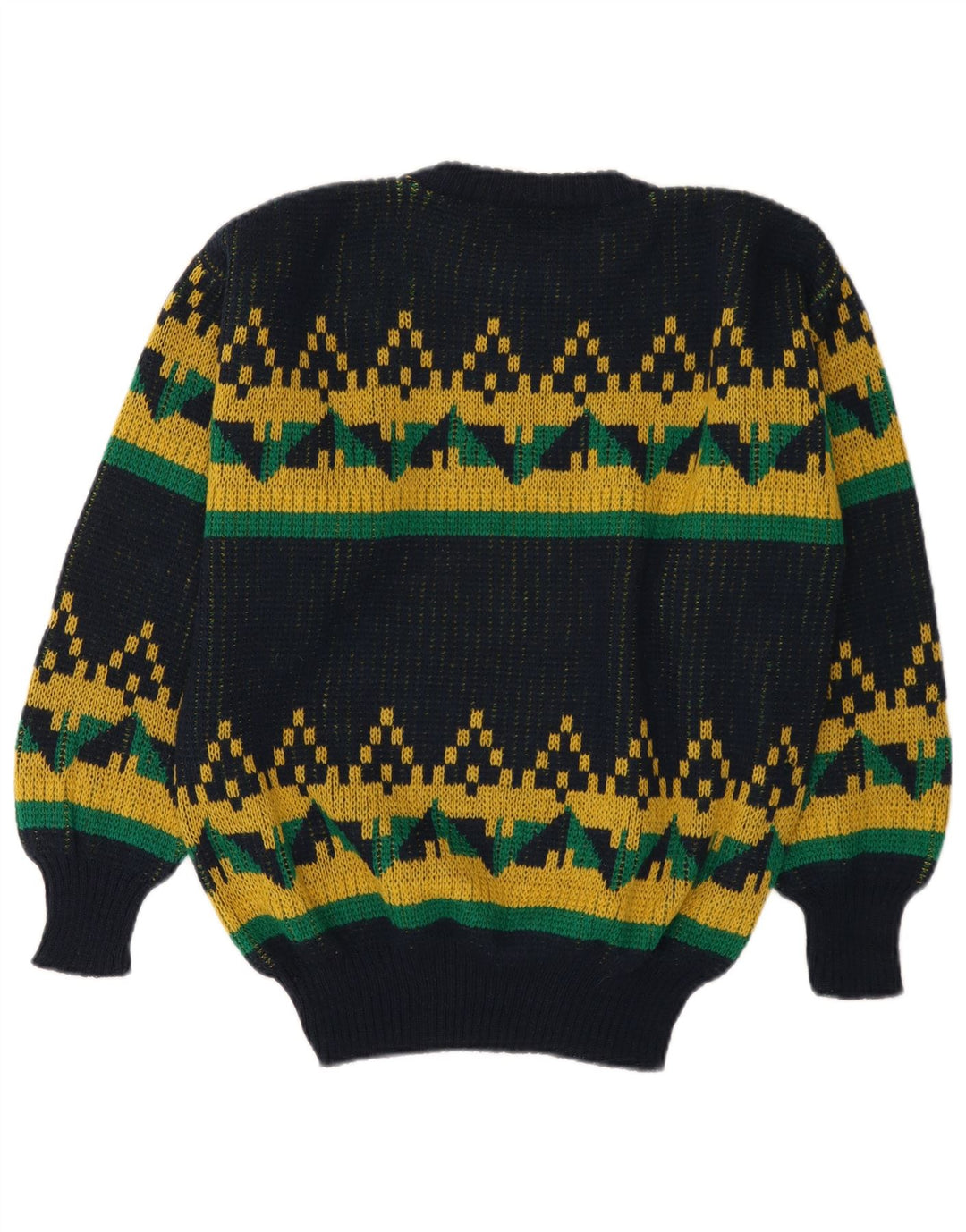 Maglione maglione girocollo da uomo Rodes medio acrilico geometrico blu navy