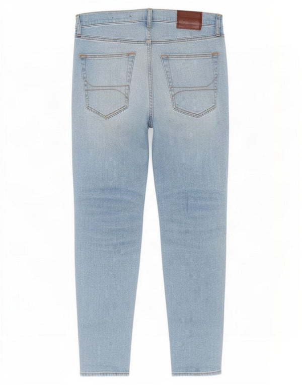 Jeans Hollister Uomo Super Skinny W33 L30 Cotone Blu