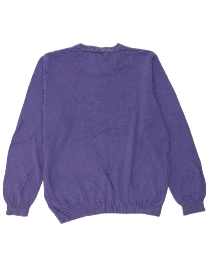 Maglione maglione girocollo vestibilità regolare da uomo Marks & Spencer grande viola