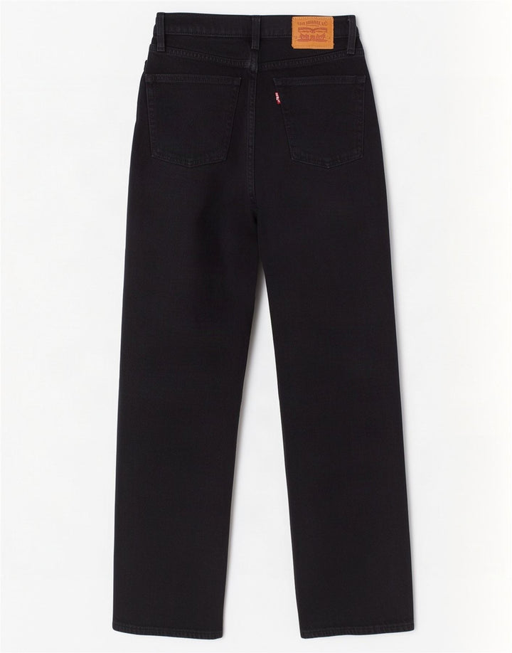 Jeans dritti Ribcage da donna Levi's W24 L27 cotone nero