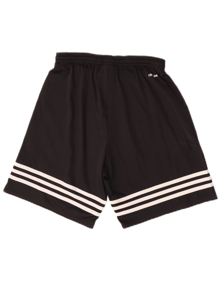 Pantaloncini sportivi Adidas da uomo piccoli in poliestere nero