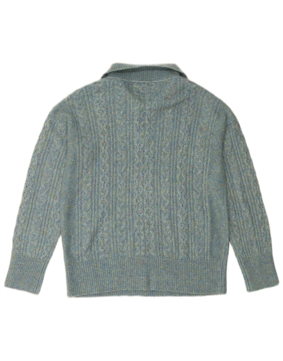 FAT FACE Maglione da donna con collo con zip UK 14 Grande nylon turchese