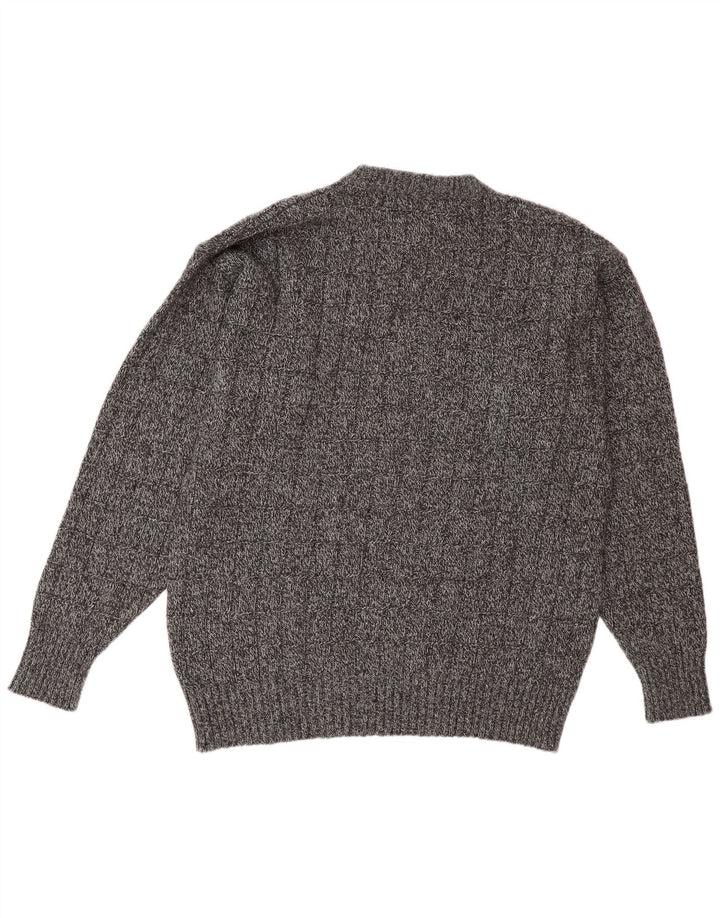 Valentino Uomo Maglione Girocollo Maglione Grande Lana Grigia
