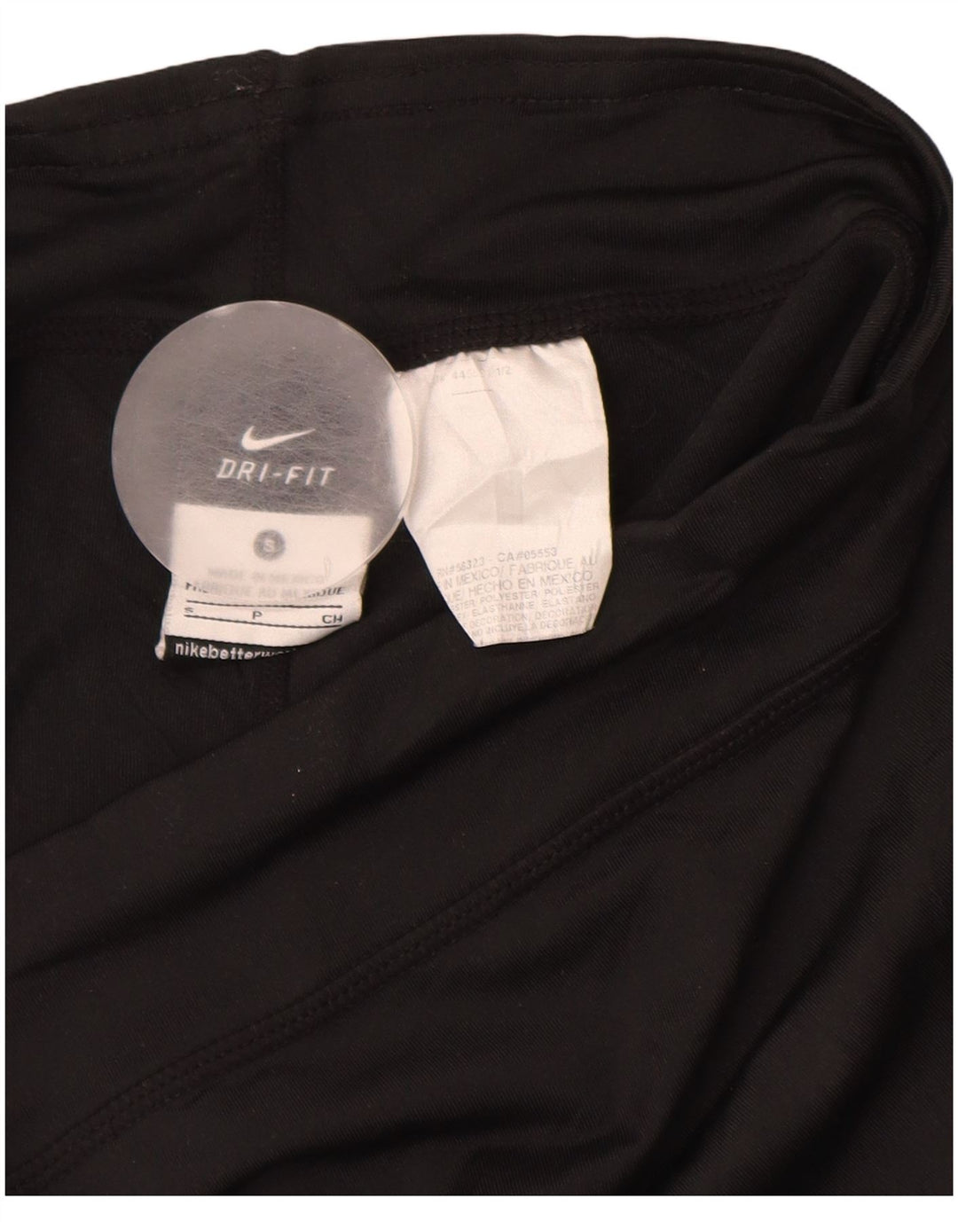 Pantaloncini sportivi NIKE Dri Fit da donna UK 10 piccoli poliestere nero