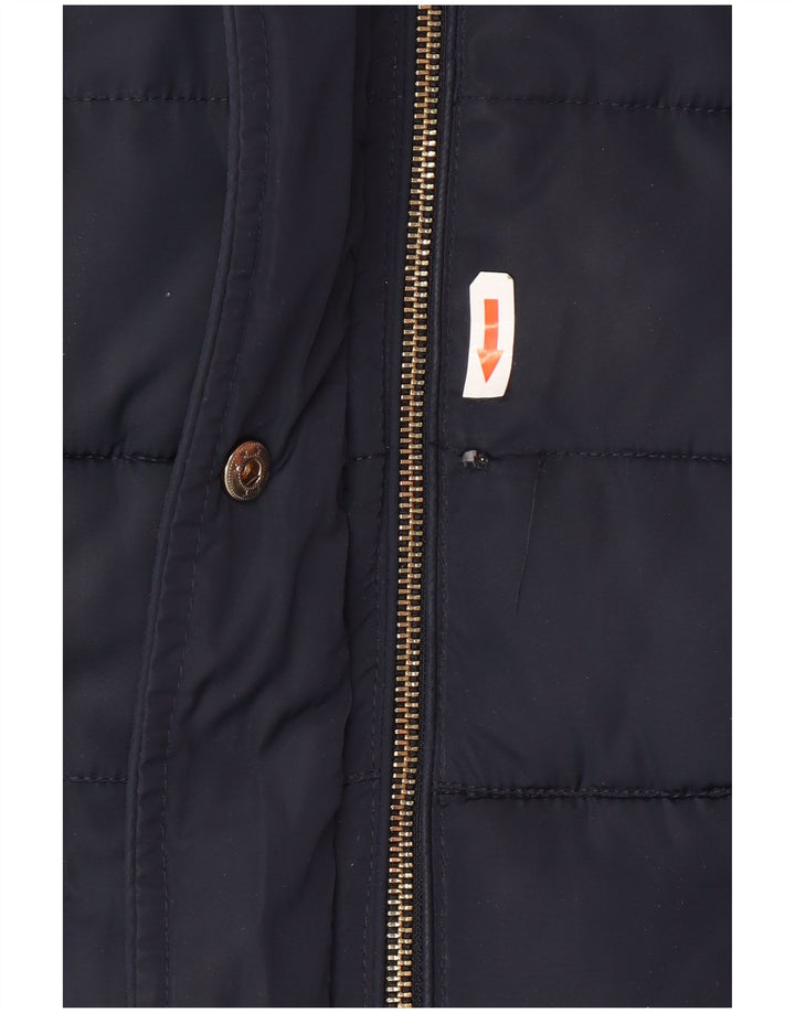 Gilet imbottito da donna Monsoon UK 14 medio poliestere blu navy
