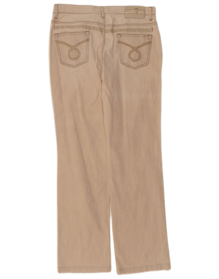 Jeans Dritti Donna Trussardi W32 L32 Cotone Beige