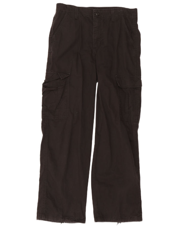 Levi's Mens Baggy Loose Fit Cargo Trousers W29 L32 Black Cotton