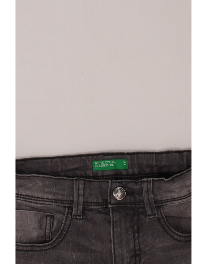 BENETTON Boys Denim Shorts 7-8 Years Small W24 Grey Vintage Benetton and Second-Hand Benetton from Messina Hembry 