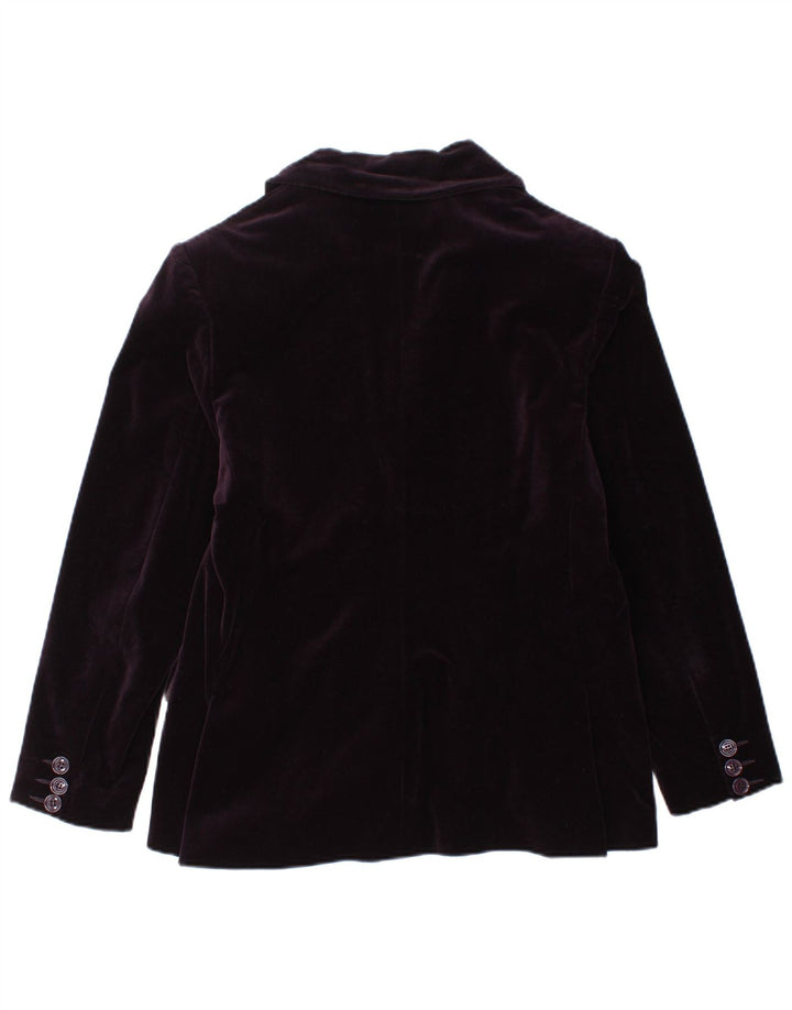 Clips Giacca da donna in velluto a 2 bottoni in velluto IT 46 Large in cotone viola