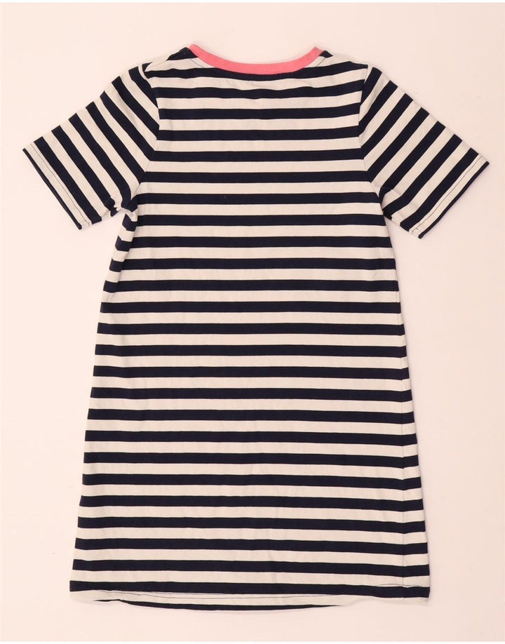 JOULES Abito T-shirt per Bambina 11-12 Anni in Cotone a Righe Blu Navy