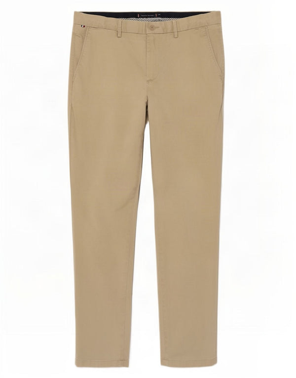 Pantaloni chino slim da uomo Tommy Hilfiger W34 L32 cotone beige