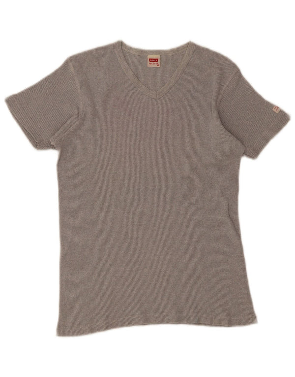 T-shirt da donna Levi's Top UK 12 cotone grigio medio
