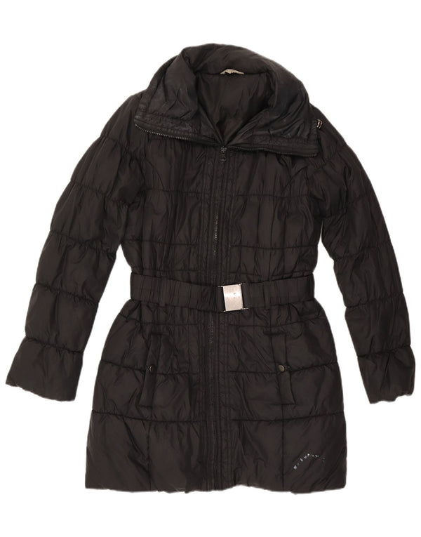 Cappotto imbottito oversize con cappuccio da donna Marks & Spencer UK 10 piccolo nero