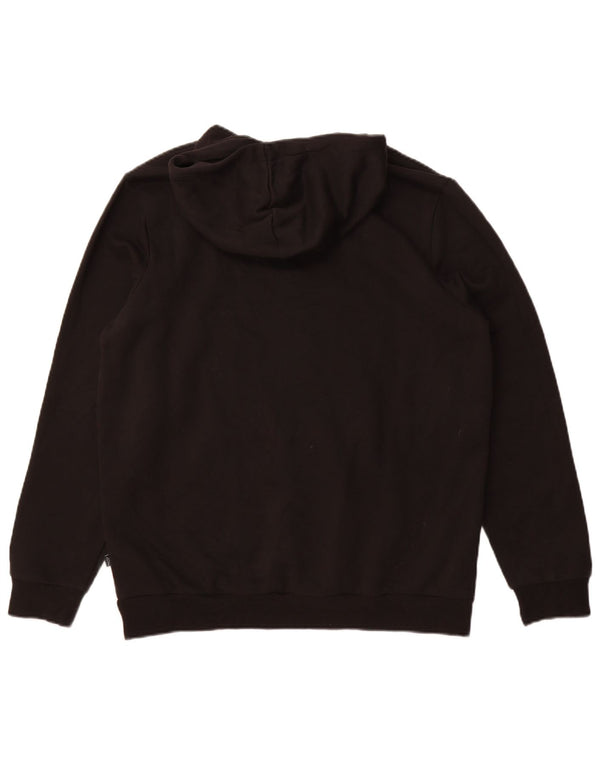 Felpa con cappuccio da uomo Puma Large in cotone nero