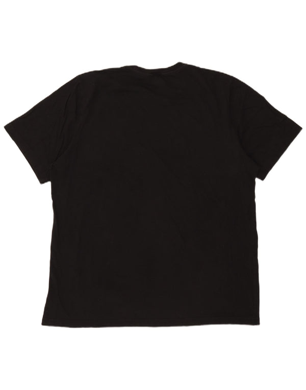 T-shirt grafica da uomo Adidas Top XL in cotone nero