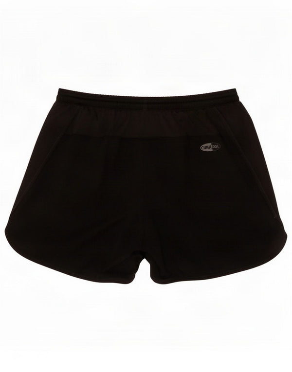 Adidas Womens Sport Shorts UK 10 Small Black Polyester