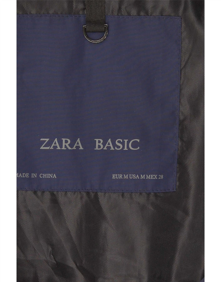 Gilet imbottito da donna Zara UK 12 medio blu navy poliestere